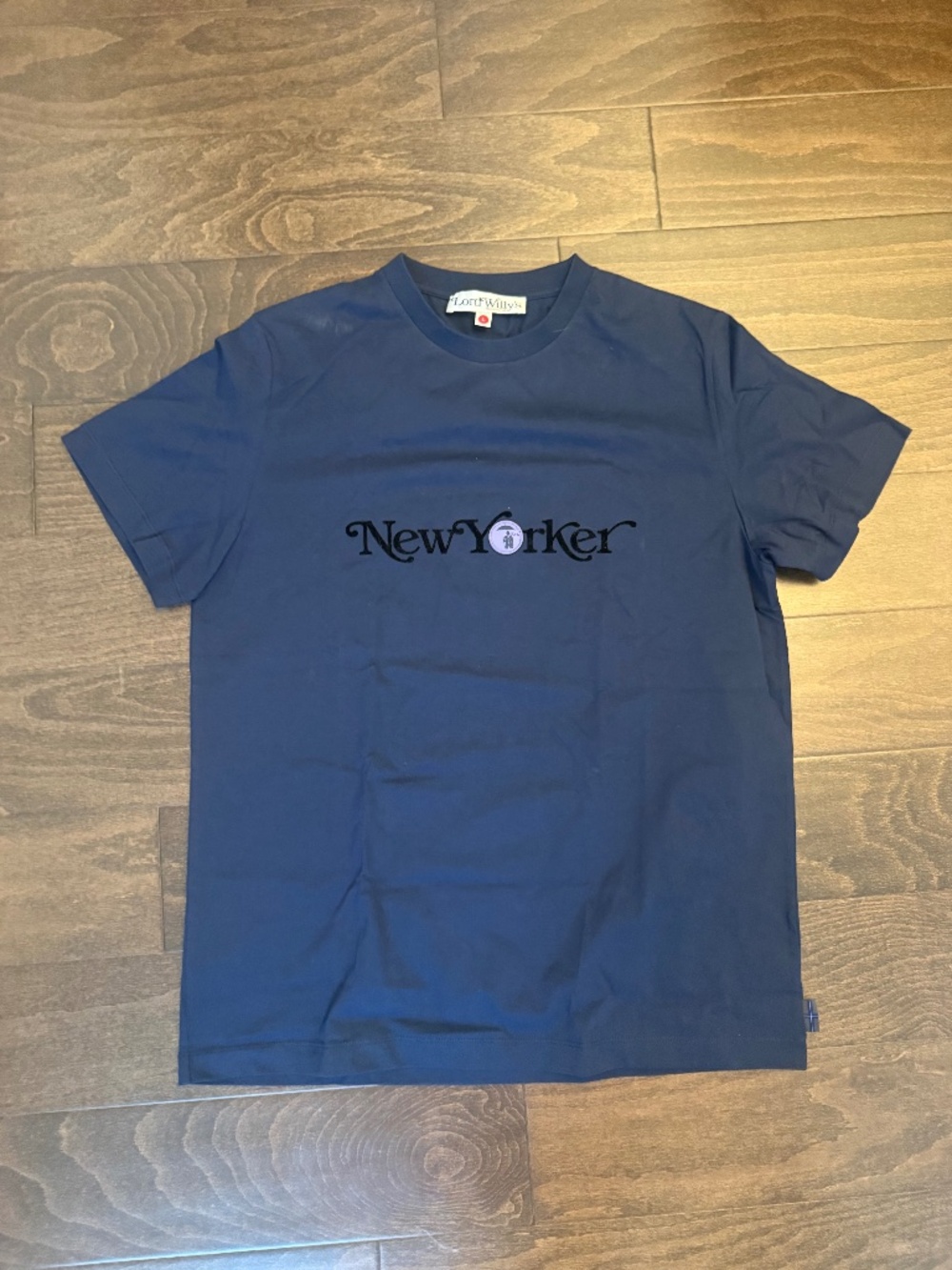 Lord Willy's NYC The New Yorker Graphic T-Shirt - Navy Blue - Men's Large